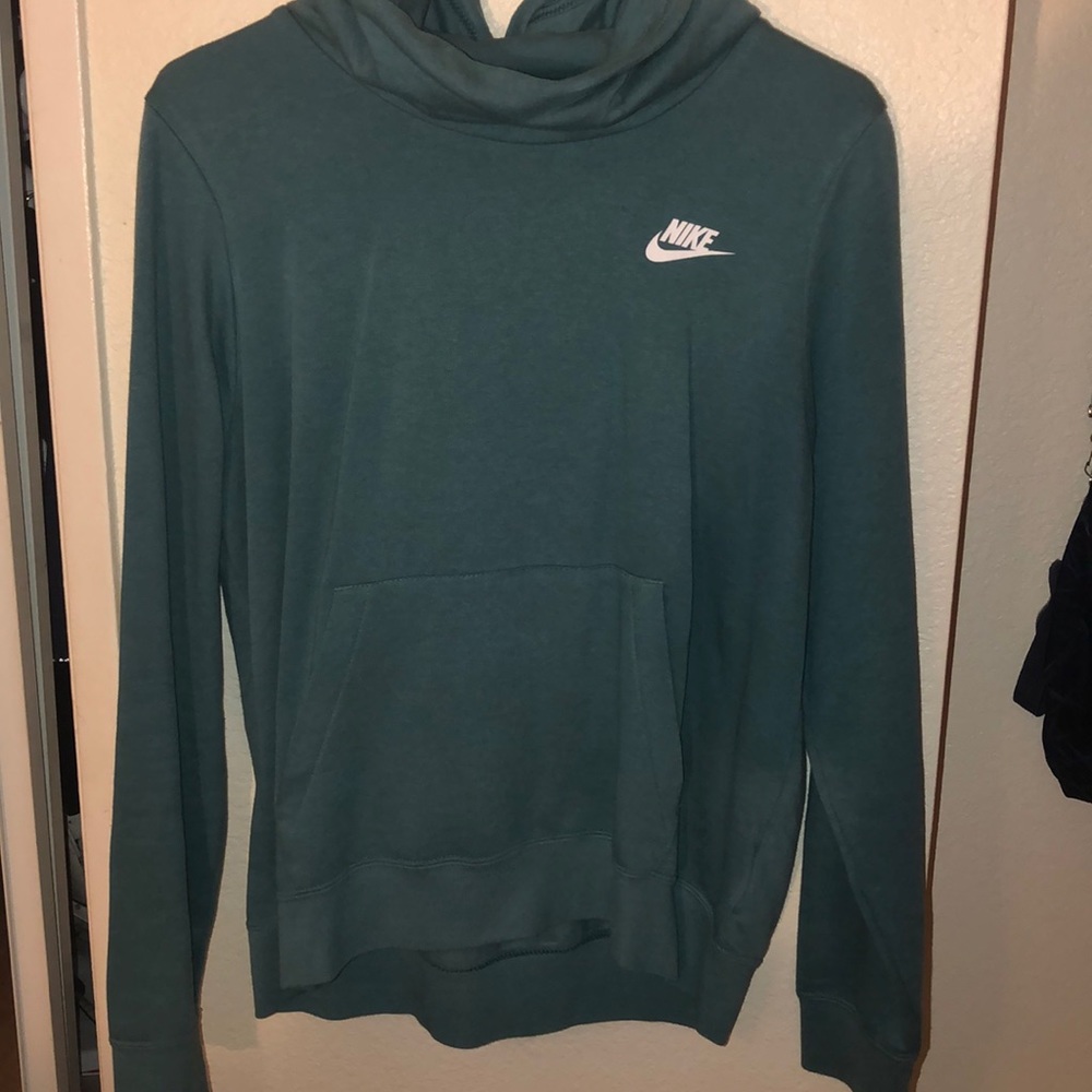 Turquoise blue nike hoodie